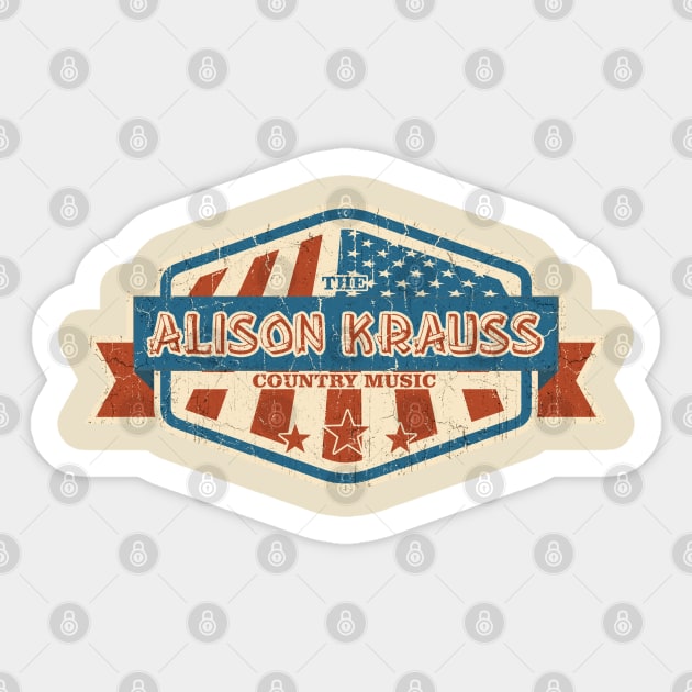 The Alison Krauss vintage Sticker by KOKOS PAPA